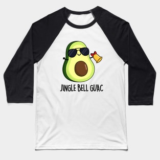 Jingle Bell Guac Funny Christmas Pun Baseball T-Shirt